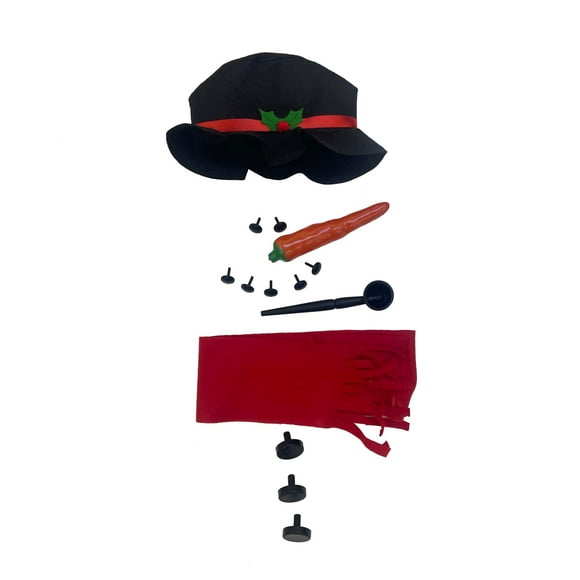 Kit De Construction De Bonhomme De Neige (Chapeau Noir)