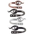 thumbnail image 2 of Lavish Home 63-19509A-BR Flame Holdback Pair - Rubbed Bronze, 2 of 2