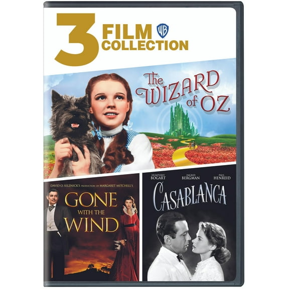 3 Film Collection: Classics (The Wizard of Oz / Gone with the Wind / Casablanca) (DVD)