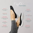 thumbnail image 3 of LISSOM Women's Flyte Black Soles Slip-On Shoes - Lightweight & Flexible - 8mm Heel Toe Drop, Removable Insoles - Size 12, 3 of 8