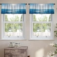 thumbnail image 2 of LALILO Kitchen Curtain Valance Sun And Sea Ocean Sea Sun Rod Pocket Window Curtain 52"x 18" Set of 2, 2 of 5