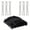 Black, variant on U Shaped Hair Pins for Updos, Thick Metal Bobby Pins Secure Wedding Bun & Bridal Hairstyles, Salon Grade No Slip Hairpins 50 Count
