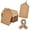 Brown, variant on KAQ 100pcs Gift Tags with String Attached, 1.2 x 2 inch Kraft Paper Hang Tags for Clothes DIY Crafts Wedding Holiday (Brown)
135