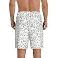 thumbnail image 3 of Kdxio Poodle Dog Print Mens Sleep Shorts Bottoms Soft Comfy Pajama Wear Pants with Drawstring Pockets, 3 of 7