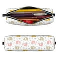 thumbnail image 2 of Yiaed Little Elephant Print Leather Pencil Case - Leather Pen Pencil Holder - Elegant & Practical Pencil Pouch for Work & Office, 2 of 7
