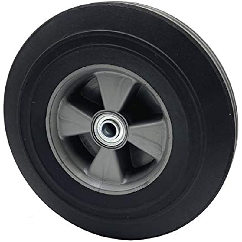 Rocky Mountain Goods Solid Rubber Hand Truck Wheel 10" 5/8” axle Size