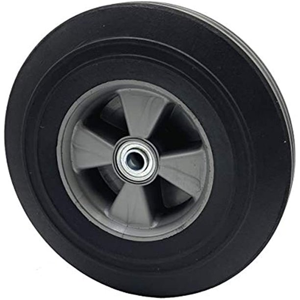 Rocky Mountain Goods Solid Rubber Hand Truck Wheel 10" 5/8” axle Size