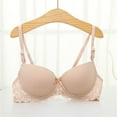 thumbnail image 1 of Sujetador de encaje suave, ropa interior fina, copa AB, pecho pequeño, fruncido, sujetador sexy para mujer, 1 of 6