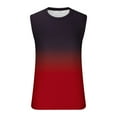 thumbnail image 5 of Qiggri Men's Gradient Sleeveless Tank Top Regular Non Positioning Print Pullover Round Neck Sleeveless T-Shirt Casual Sports Tank Top, 5 of 5