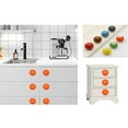 thumbnail image 3 of CSCHome 2PCS 1.4x1.3in High Quality Round Ceramic Dresser Drawer Cabinet Knob with 1in Screw(Orange), 3 of 5