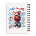thumbnail image 2 of Hello Winter Sphynx Smiling in Red Scarf Hat Welcome Christmas Spiral Bound Journal Cat Lover Kitten Owner Gifts Idea 5x7in Spiral Notebook - 00017, 2 of 5
