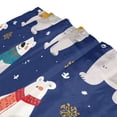 thumbnail image 3 of Cartoon Polar Bears with Christmas Scarves Shower Curtains with 12 Hooks Waterproof Bathroom Decor 66" x 72", 3 of 6