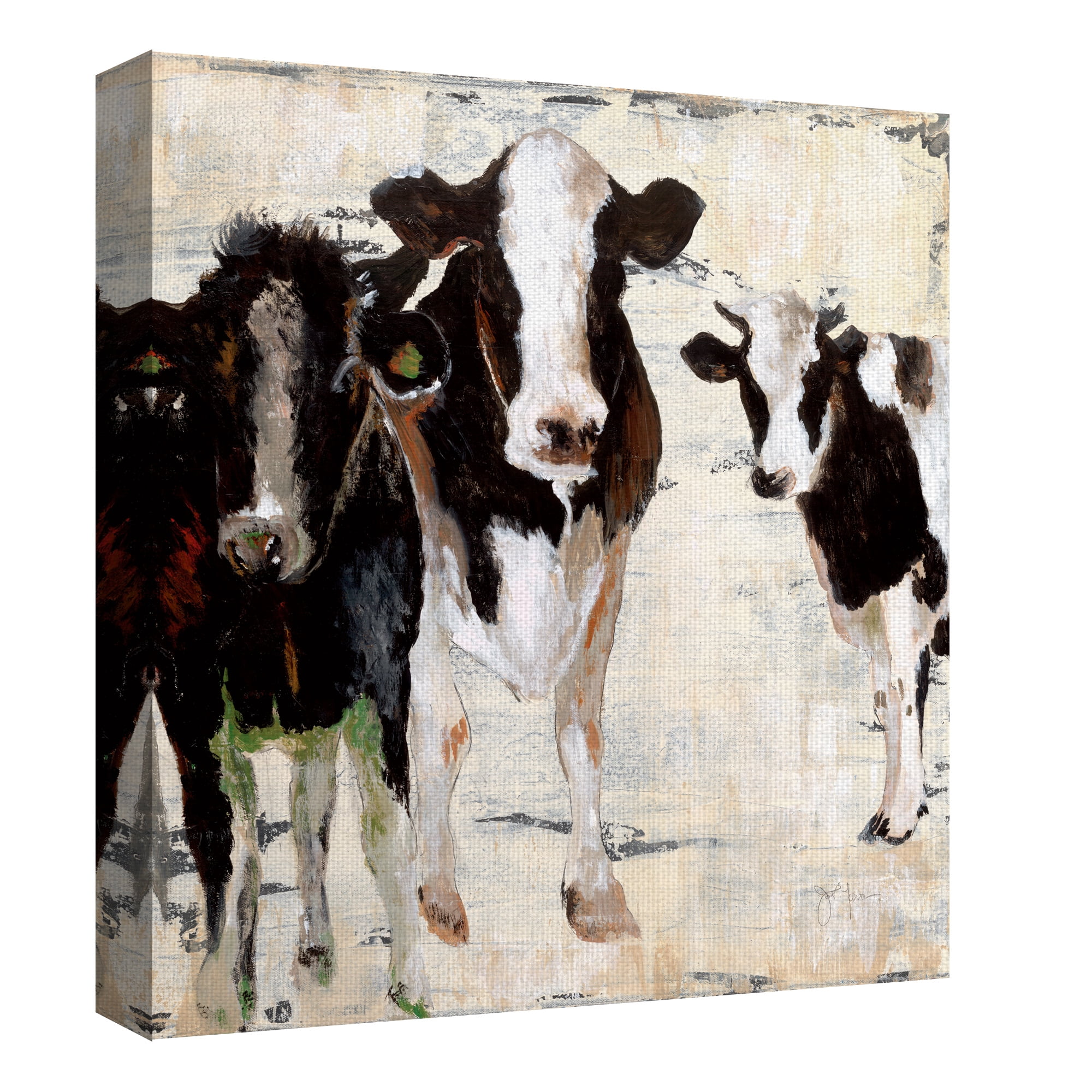 Hangin’ Out by Janet Tava Wrapped Canvas Painting Print