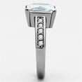 thumbnail image 4 of High polished (no plating) Stainless Steel Ring with AAA Grade CZ in Clear for Women Style TK1081, 4 of 4