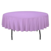 Tablecloth Polyester Round 72 Inch Lavender By Exlonjet