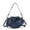 Blue, variant on Women's Chain Leather Cloud Crossbody Bag, Small Pleated Casual Shoulder Purse with Adjustable Strap, Trendy Korean Style for Daily Commute & Travel