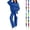 Blue, variant on Sweatsuits Women 2 Piece Outfit Fleece Cute Oversized Hoodies Y2k High Waisted Baggy Wide Leg Sweatpants with Pockets L