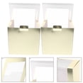 thumbnail image 3 of MOVTOTOP MLINS 2pcs Square Hat Boxes with Window Foldable Paper for Hats Storage Clear Holder Travel Case Display Box for Baseball Cap Home Use, 3 of 7