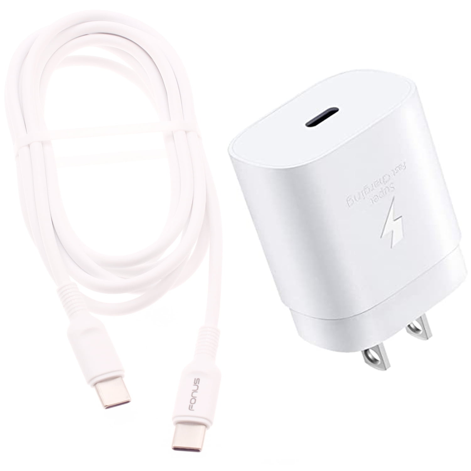 PD TypeC 25W Fast Home Charger for Jitterbug Smart3 Phone 10ft Long