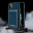 thumbnail image 7 of TECH CIRCLE for iPhone 11 Pro 5.8" Case,Luxury Synthetic Leather Back Shell Cover Phone Case with Card Holder Kickatand Compartment for iPhone 11 Pro, Blue, 7 of 7