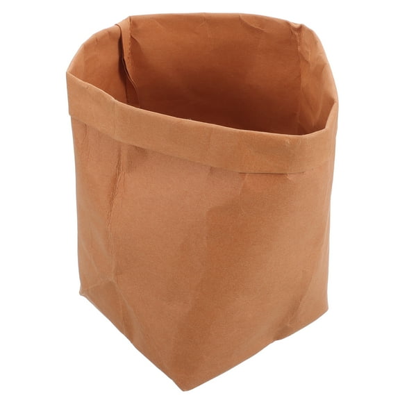 Paper Bag Planter Recycling Bin Cube Bins Kraft Flowerpot Versatile