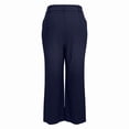 thumbnail image 6 of Kelon Women's Casual Pants, Women Cotton Linen Wide Leg Pants High Waisted Spring Summer 2026 Business Casual Outfits Slacks Trousers Dressy Palazzo Pants Pockets, 2XL, 6 of 6