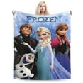 thumbnail image 1 of Couverture Ultra Douce Chaude Frozen pour Salon Chambre Lit Canapé 60"x50 Pouces, 1 of 9