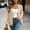 Khaki, variant on BXJX Womens Knit Cardigans, Long Sleeve Open Front Lightweight Casual Cardigan Sweaters with Pockets Khaki Size S