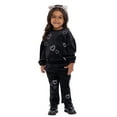 thumbnail image 5 of Wonder Nation Toddler Girls Embellished Velour Sweatshirt and Flare Pants Set, 2-Piece, Sizes 12M-5T, 5 of 6