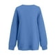 thumbnail image 5 of Tops de encaje para mujer,Blusa de mujer con degradado, manga larga, bolsillos, cuello redondo, informal, suave, para estar en casa, sopatenor, 5 of 8