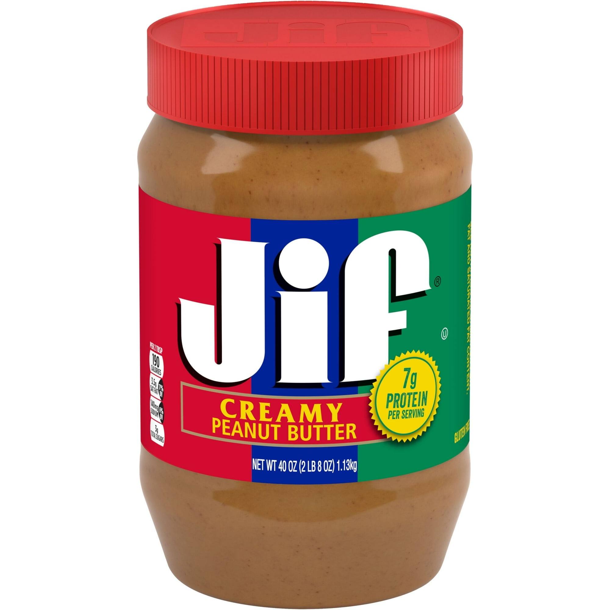 Jif Creamy Peanut Butter, 40-Ounce Jar (2 pack)