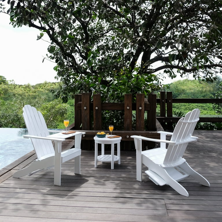 Alston Solid Wood Outdoor Adirondack Chair - Free Tray Table