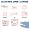 thumbnail image 2 of Hasoo 10′ x 13′ Pink Washable Neutral Bordered Area Rug for Living Room Modern Stain Resistant Indoor Throw Carpet Home Decor, 2 of 6