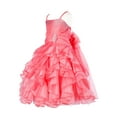 thumbnail image 3 of Ekidsbridal Elegant Stunning Rhinestone Organza Layers Flower Girl Dress Junior Bridesmaid Recital Easter Holiday Gown Birthday Girl Dress Communion Formal Clothing Baptism 164s dusty rose 12, 3 of 3