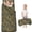 Camo and Grass Brown Pattern, variant on Camo and Branch Green Pattern Teens Toddler Nap Mat with Pillow, Sleeping Mat Bag for Preschool Daycare 59"x22"