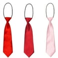 thumbnail image 6 of Gentleman Tie Classic Tie Hedging Child Dress Up Tie For Children Solid Color Tie Children's Tie WINE RED, 6 of 8