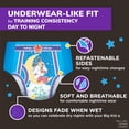 thumbnail image 4 of Pantalones de entrenamiento Pull-Ups para niños, nocturnos, 4T-5T (18-23 kg), 52 unidades, 4 of 9
