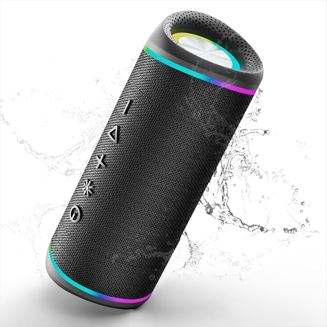 Altavoz Bluetooth, Sonido HD, InaláMbrico PortáTil, Resistente Al Agua IPX5, Ideal para el Hogar, Fiestas, Playa, Exteriores, Regalo de CumpleañOs ElectróNico.