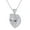 White Gold, variant on Round Shape White Natural Diamond Black Panther 10k Solid Rose Gold Pendant Necklace (1.15 cttw)