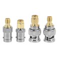 thumbnail image 1 of 4Pcs BNC To SMA Type Male Female RF Connector Adapter Test Converter Kit Set, 1 of 5