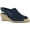 Denim Linen Print, variant on Easy Street Stacy Espadrille Sandals (Women)