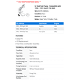 thumbnail image 2 of In-Tank Fuel Pump - Compatible with 1990 - 1991 Ford F-150 GAS, 2 of 2