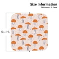 thumbnail image 2 of Rateoe Mushrooms Drawing Drink Coasters Set of 4 Leather Coasters Spill Protection for Table Desk,Durable and Non Slip Leather Coaster ,4 Inches Drink Mats-Square, 2 of 6