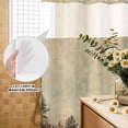 thumbnail image 3 of No Hook Shower Curtain, Brown Forest Shower Curtains for Bathroom with See Through Top Window, Vintage Tree Farmhouse Botanical Waterproof & Washable Bath Curtain Small Stall 36"x78", 3 of 9