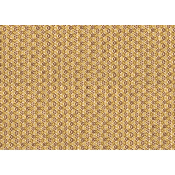 Ahgly Company Indoor Rectangle Patterned Chrome Gold Yellow Area Rugs, 8' x 12'