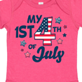 thumbnail image 4 of Inktastic My 1st 4th of July with Striped Stars Boys or Girls Baby Bodysuit, 4 of 5