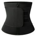 thumbnail image 3 of Abdominal Waist Trainer Belt High Compression Zipper Neoprene Cincher Corset Body Fajas Sweat, Kiwi-Rata Waist Trimmer Belt, 3 of 5