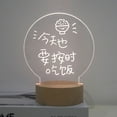 thumbnail image 2 of CNKOO Light Ornaments Gift Modern Transparent To-Do List Writing Board, 2 of 5