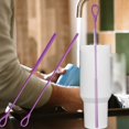 thumbnail image 4 of Brosse de Nettoyage en Silicone Longue et Flexible Améliorée, Réutilisable, Pliable pour le Nettoyage du Couvercle de Tasse et du Pot de Bouteille, Brosse Réutilisable pour Commode, Vadrouille de Baignoire avec Long Manche, Vaporisateur pour Réfrigérateur Intérieur, Lingettes en Laiton, Perceuse à Cire, 4 of 4
