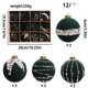 thumbnail image 2 of 12 bolas navideñas de terciopelo plateado con acabado de alambre, adorno colgante para interiores y exteriores, decoración para fiestas, bodas, Halloween, Acción de Gracias, San Valentín., 2 of 5